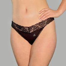 Load image into Gallery viewer, night black thong