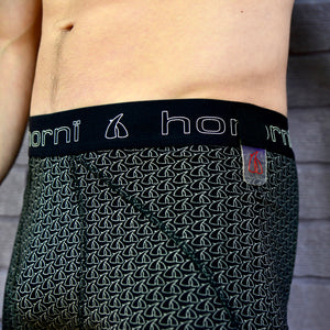 hipster trunks - horn pattern (black)