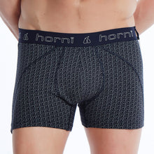 Load image into Gallery viewer, mens black pattern boxer shorts